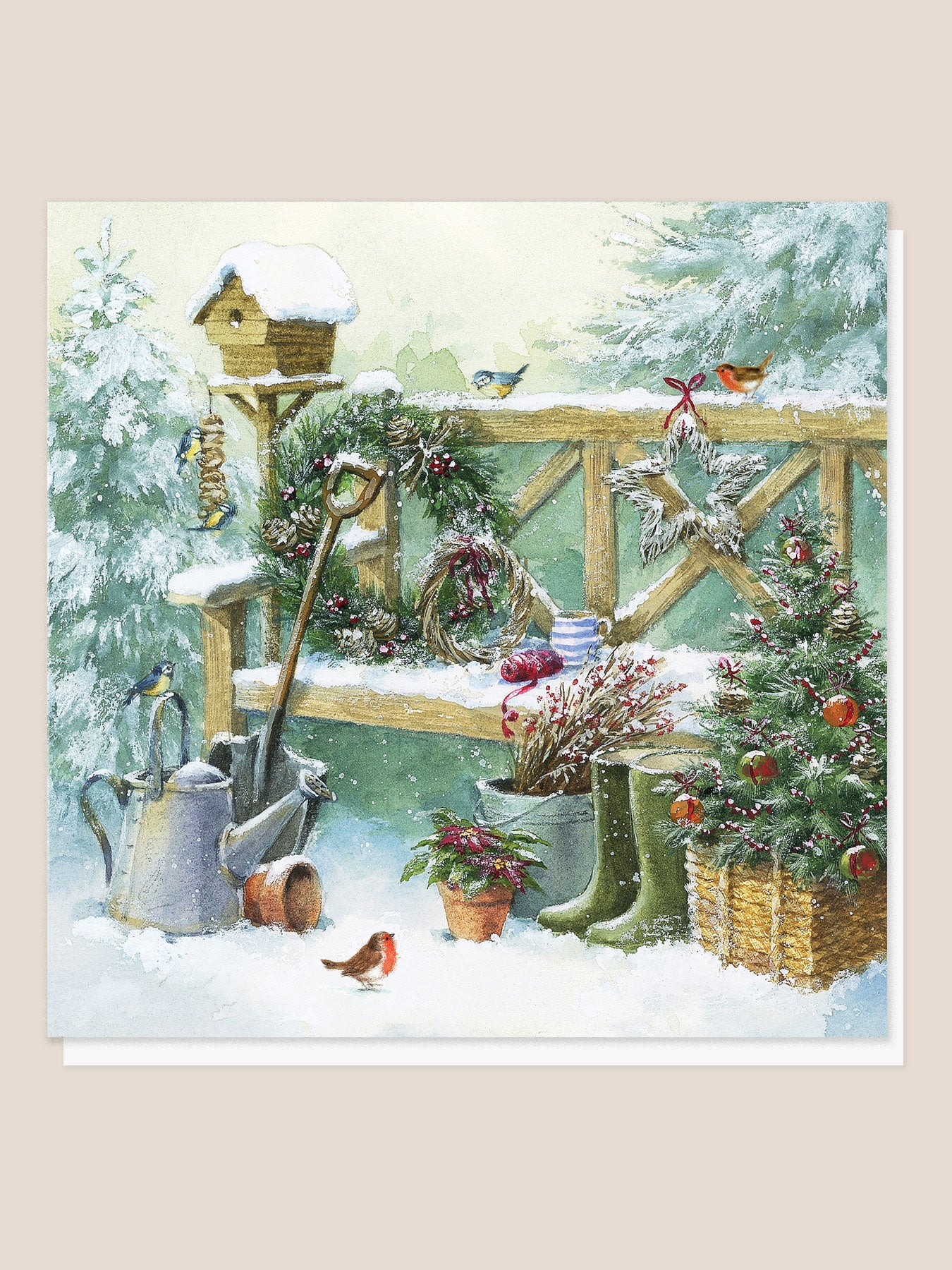 Winter Garden Christmas Card, Pack of 10 Asthma + Lung UK