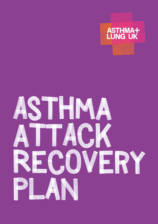 Asthma attack recovery plan - printable/pack of 25 – Asthma + Lung UK